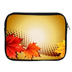 Background Leaves Dry Leaf Nature Apple Ipad 2/3/4 Zipper Cases by Simbadda