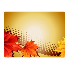 Background Leaves Dry Leaf Nature Double Sided Flano Blanket (mini) 