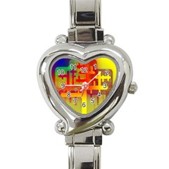 Binary Binary Code Binary System Heart Italian Charm Watch by Simbadda