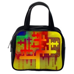 Binary Binary Code Binary System Classic Handbags (one Side) by Simbadda