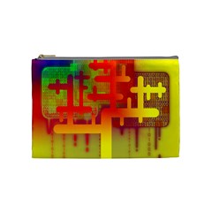 Binary Binary Code Binary System Cosmetic Bag (medium)  by Simbadda