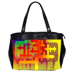 Binary Binary Code Binary System Office Handbags (2 Sides)  by Simbadda