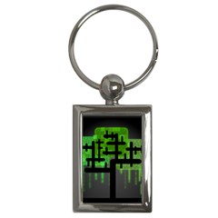 Binary Binary Code Binary System Key Chains (rectangle)  by Simbadda