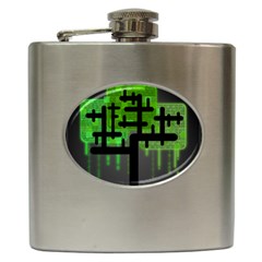 Binary Binary Code Binary System Hip Flask (6 Oz) by Simbadda