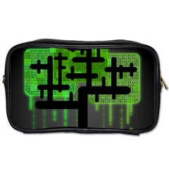 Binary Binary Code Binary System Toiletries Bags by Simbadda