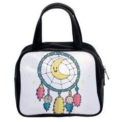 Cute Hand Drawn Dreamcatcher Illustration Classic Handbags (2 Sides)