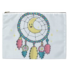 Cute Hand Drawn Dreamcatcher Illustration Cosmetic Bag (xxl)  by TastefulDesigns