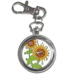 Sunflowers Flower Bloom Nature Key Chain Watches by Simbadda