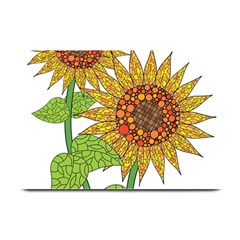 Sunflowers Flower Bloom Nature Plate Mats by Simbadda