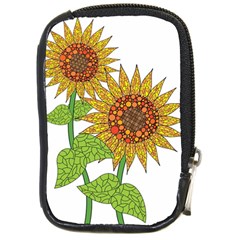 Sunflowers Flower Bloom Nature Compact Camera Cases by Simbadda