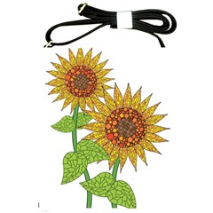 Sunflowers Flower Bloom Nature Shoulder Sling Bags by Simbadda