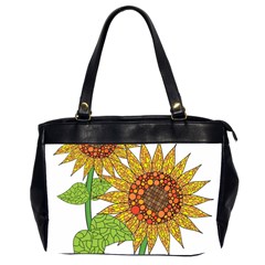 Sunflowers Flower Bloom Nature Office Handbags (2 Sides)  by Simbadda