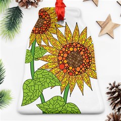 Sunflowers Flower Bloom Nature Ornament (bell)