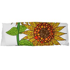 Sunflowers Flower Bloom Nature Body Pillow Case Dakimakura (two Sides) by Simbadda