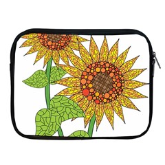 Sunflowers Flower Bloom Nature Apple Ipad 2/3/4 Zipper Cases by Simbadda