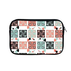 Mint Black Coral Heart Paisley Apple Macbook Pro 13  Zipper Case