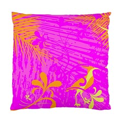 Spring Tropical Floral Palm Bird Standard Cushion Case (two Sides) by Simbadda