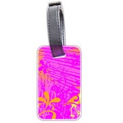 Spring Tropical Floral Palm Bird Luggage Tags (two Sides) by Simbadda