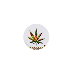 Marijuana Leaf Bright Graphic 1  Mini Buttons by Simbadda