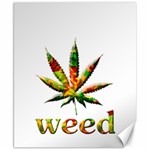 Marijuana Leaf Bright Graphic Canvas 8  x 10  8.15 x9.66  Canvas - 1