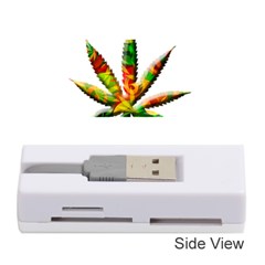 Marijuana Leaf Bright Graphic Memory Card Reader (stick)  by Simbadda