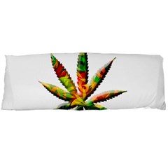 Marijuana Leaf Bright Graphic Body Pillow Case (dakimakura) by Simbadda