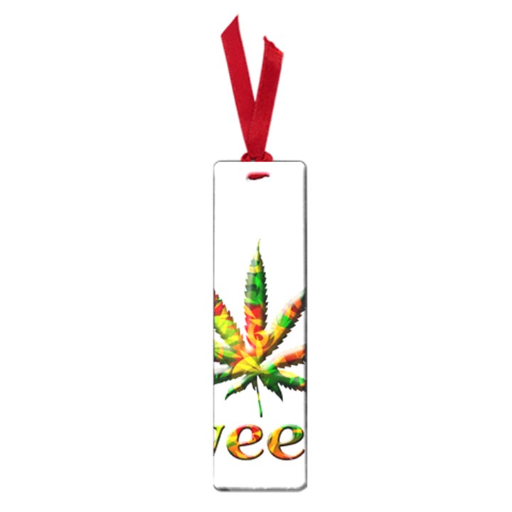 Marijuana Leaf Bright Graphic Small Book Marks