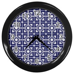 Leaves Horizontal Grey Urban Wall Clocks (black) by Simbadda