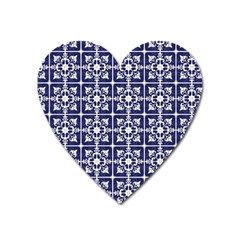 Leaves Horizontal Grey Urban Heart Magnet by Simbadda