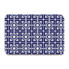 Leaves Horizontal Grey Urban Plate Mats by Simbadda