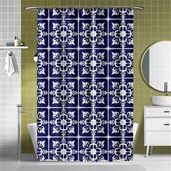 Leaves Horizontal Grey Urban Shower Curtain 48  X 72  (small) 