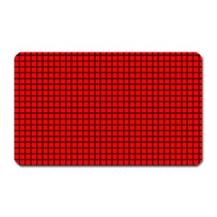 Red And Black Magnet (rectangular) by PhotoNOLA