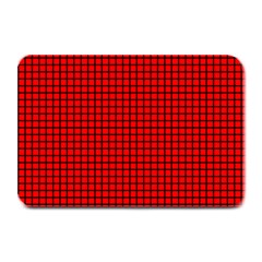 Red And Black Plate Mats