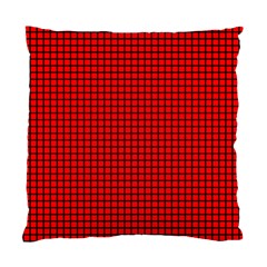 Red And Black Standard Cushion Case (two Sides)