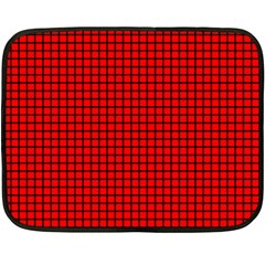 Red And Black Double Sided Fleece Blanket (mini) 