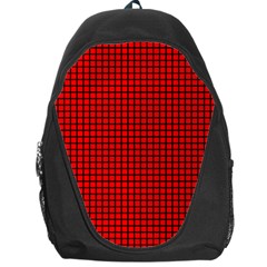 Red And Black Backpack Bag by PhotoNOLA