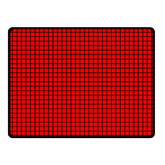 Red And Black Double Sided Fleece Blanket (small) 