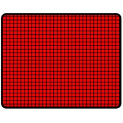 Red And Black Double Sided Fleece Blanket (medium)  by PhotoNOLA