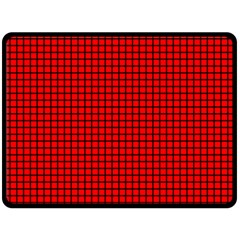 Red And Black Double Sided Fleece Blanket (large) 