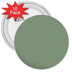 Mardi Gras  3  Buttons (10 Pack) 