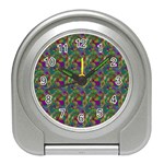 Pattern Abstract Paisley Swirls Travel Alarm Clocks Front