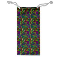 Pattern Abstract Paisley Swirls Jewelry Bag by Simbadda