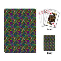 Pattern Abstract Paisley Swirls Playing Card by Simbadda