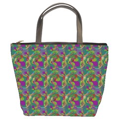 Pattern Abstract Paisley Swirls Bucket Bags by Simbadda