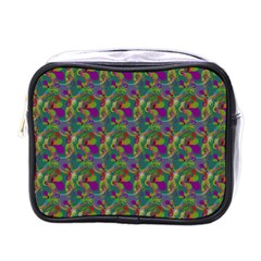 Pattern Abstract Paisley Swirls Mini Toiletries Bags by Simbadda