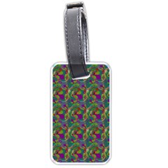 Pattern Abstract Paisley Swirls Luggage Tags (one Side)  by Simbadda