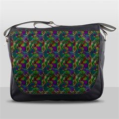 Pattern Abstract Paisley Swirls Messenger Bags by Simbadda