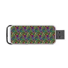 Pattern Abstract Paisley Swirls Portable Usb Flash (two Sides) by Simbadda