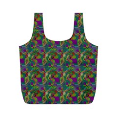 Pattern Abstract Paisley Swirls Full Print Recycle Bags (m)  by Simbadda