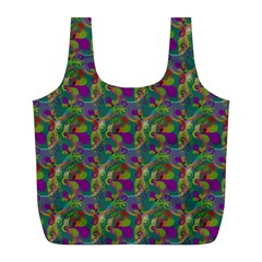 Pattern Abstract Paisley Swirls Full Print Recycle Bags (l)  by Simbadda